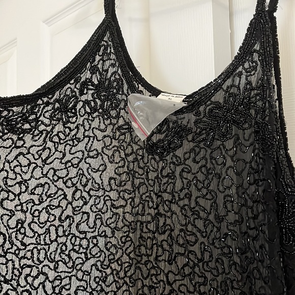 Sheer Beaded Top NEW - Picture 2 of 3